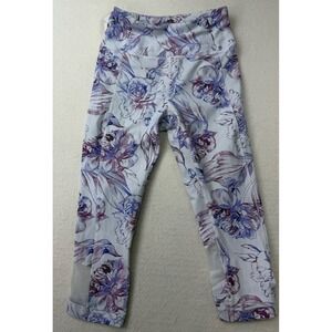 Calia by Carrie Underwood Womens Floral Crop Leggings White Purple Size M‎
